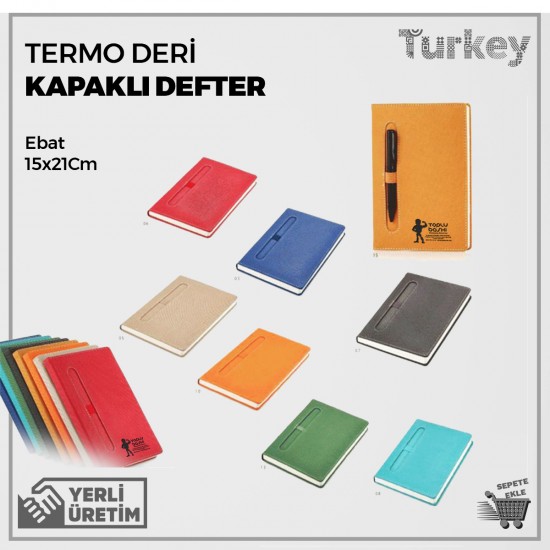 Termo Deri Kapaklı Defter